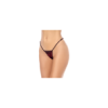 Robe sexy rouge scintillante dos nu avec string chaîne 